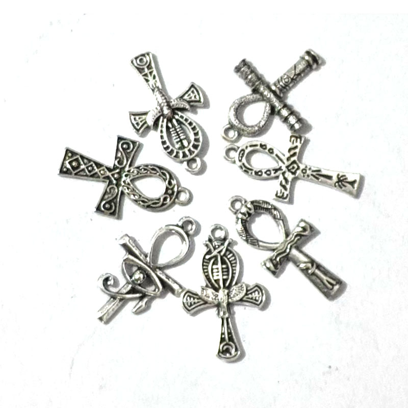 Women'S Egyptian Accessories - 10pcs Egyptian Cross of Life Pendant