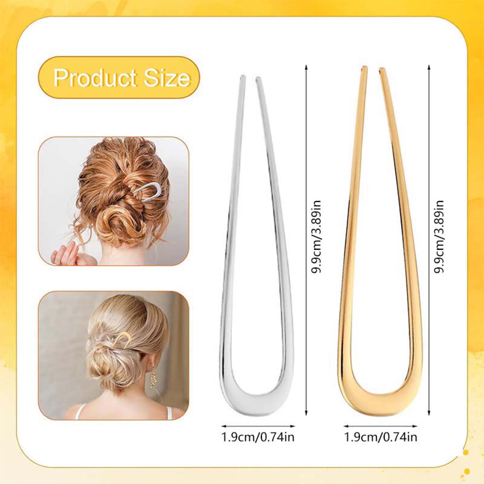 French U Shaped Hair Pins Vint - Women'S Work Accessories ulasan dan harga