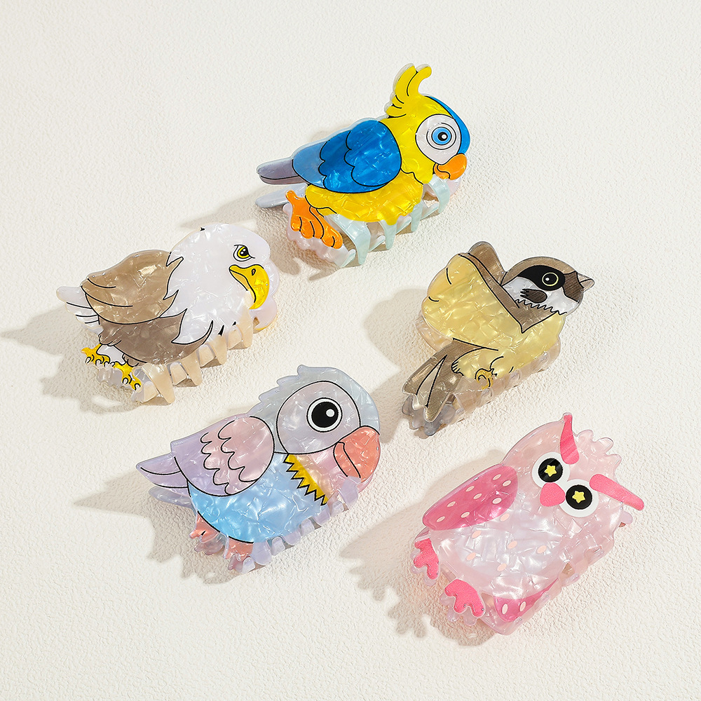 Cute Cartoon Bird Acrylic Hair - Women'S Eagles Accessories ulasan dan harga