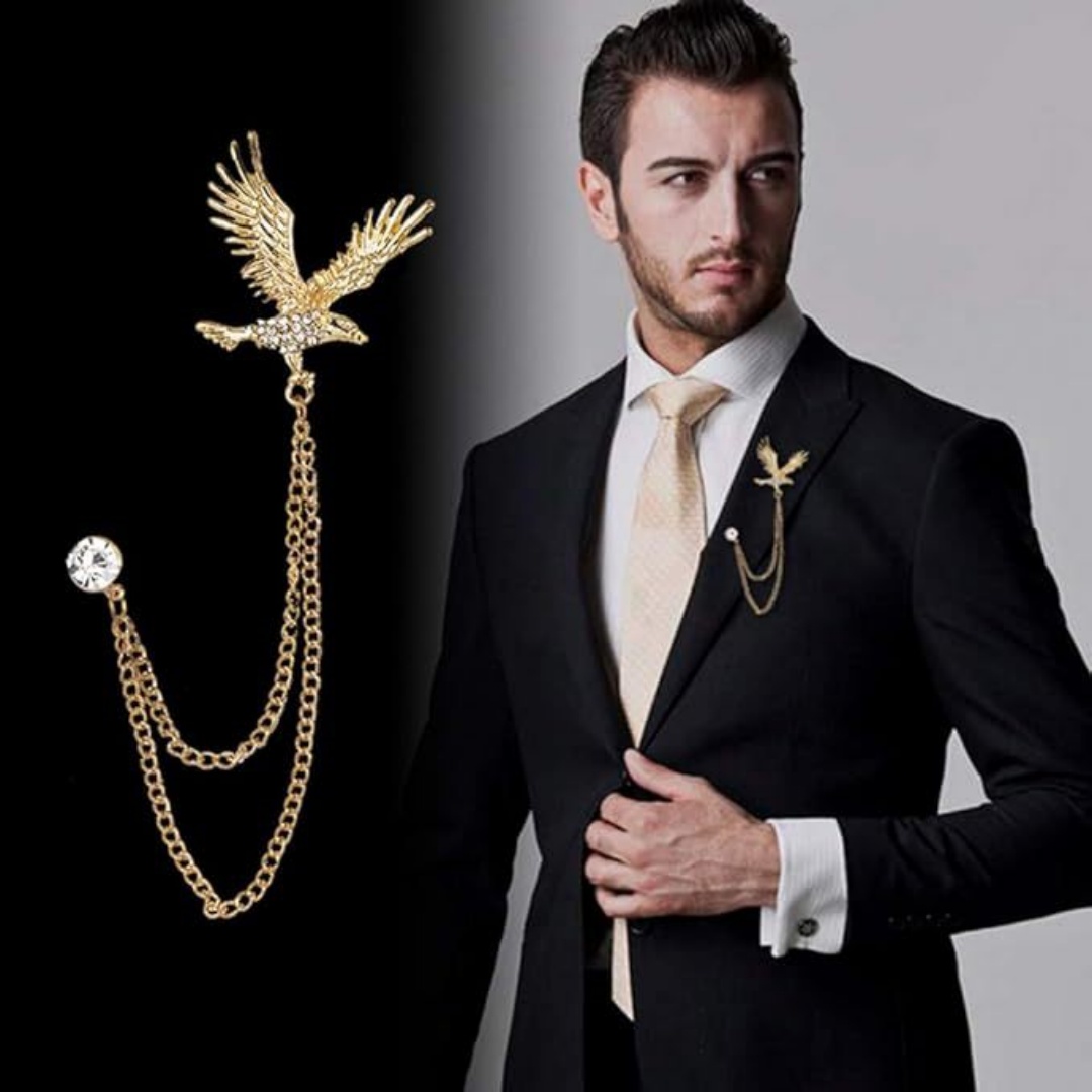 Vintage Eagle Tassel Brooch Al - Women'S Eagles Accessories ulasan dan harga