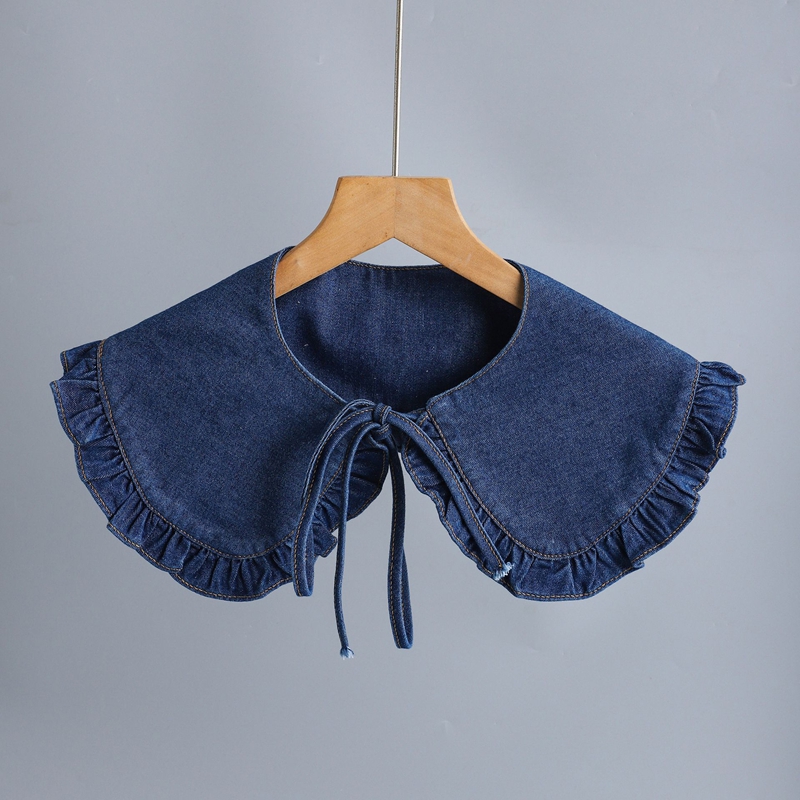Fashion Denim Pleated Detachab - Accessories Woman ulasan dan harga