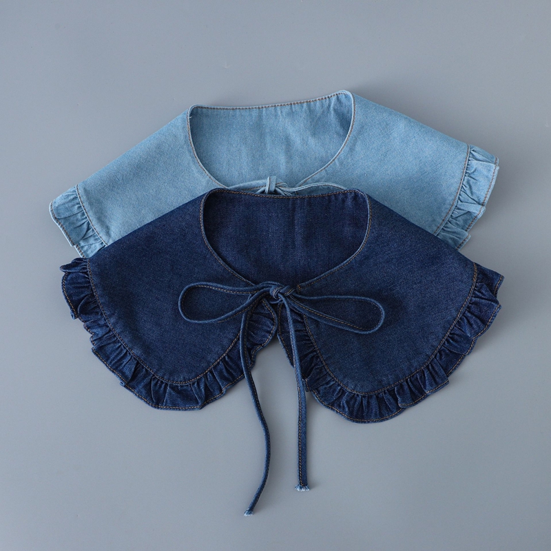 Fashion Denim Pleated Detachab - Accessories Woman ulasan dan harga