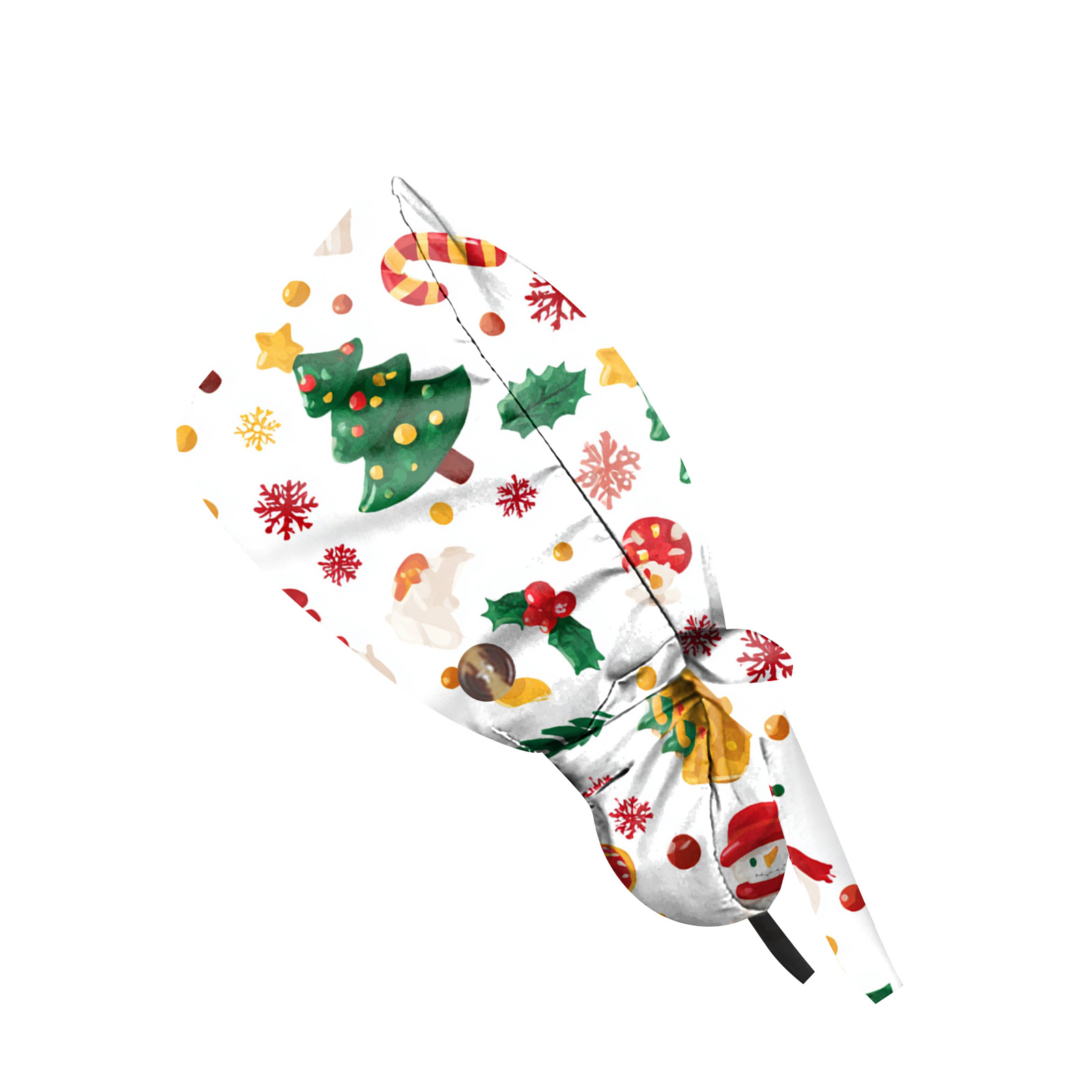 Christmas Elements Printed Sur - Women'S Work Accessories ulasan dan harga