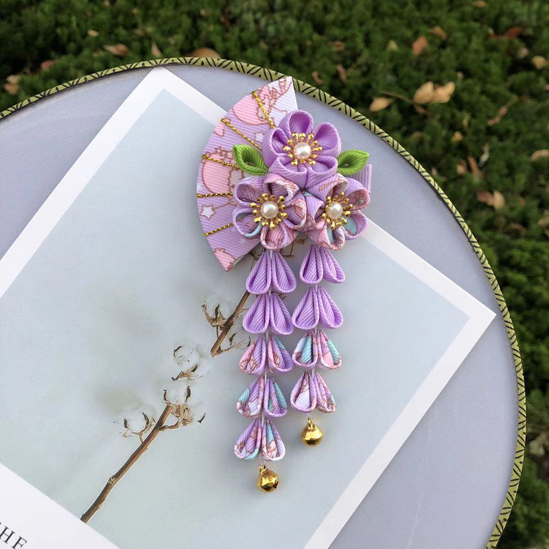 Japanese Style Hairpin Fabric  - Women'S Kimono Accessories ulasan dan harga