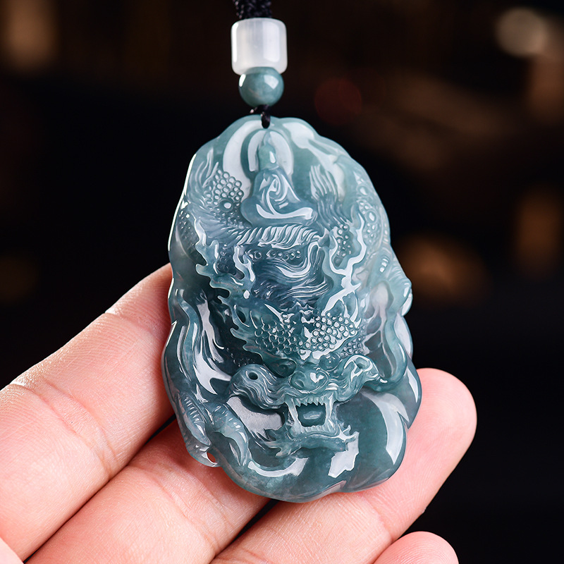 Natural Burmese Jadeite Dragon - Women Accessories To Gift ulasan dan harga