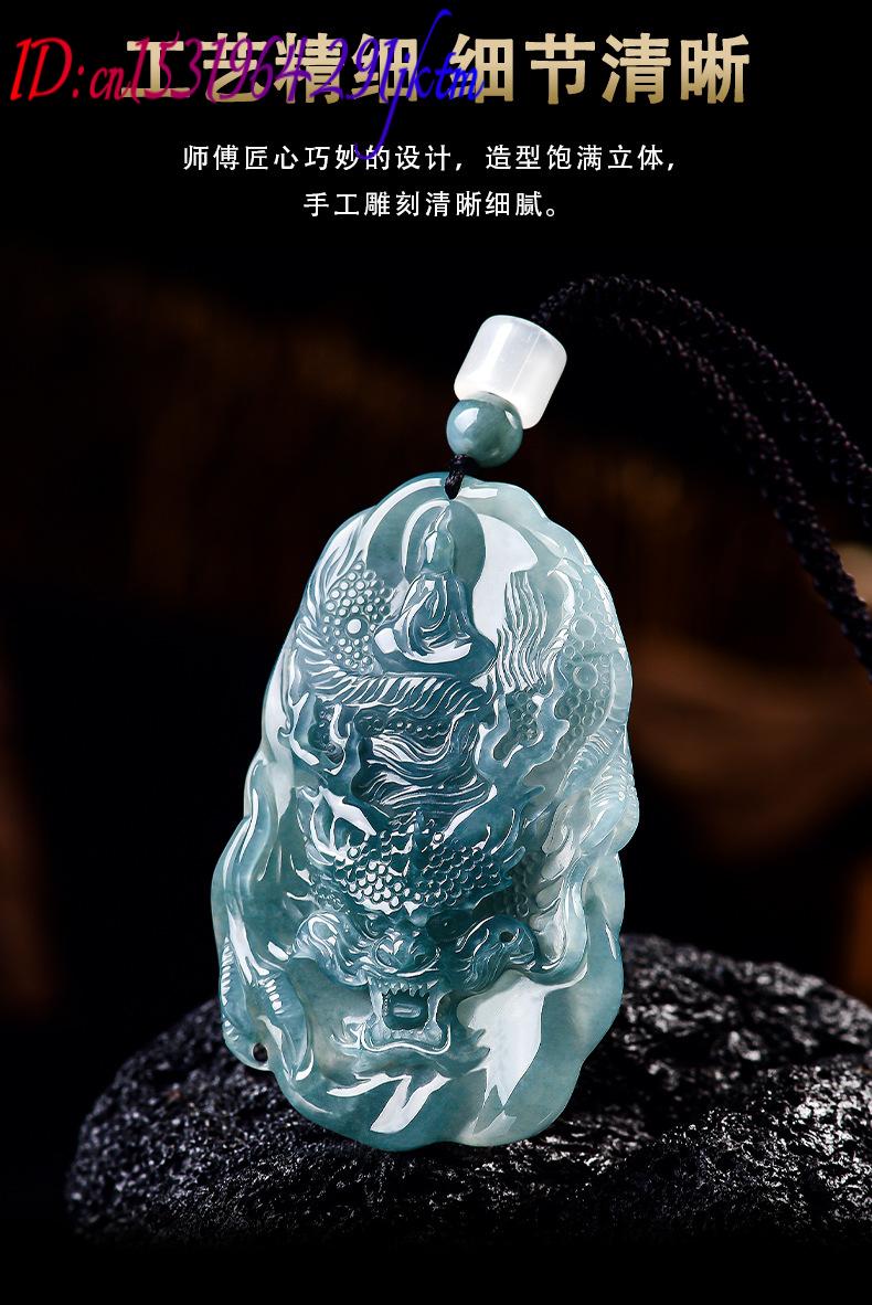 Natural Burmese Jadeite Dragon - Women Accessories To Gift ulasan dan harga