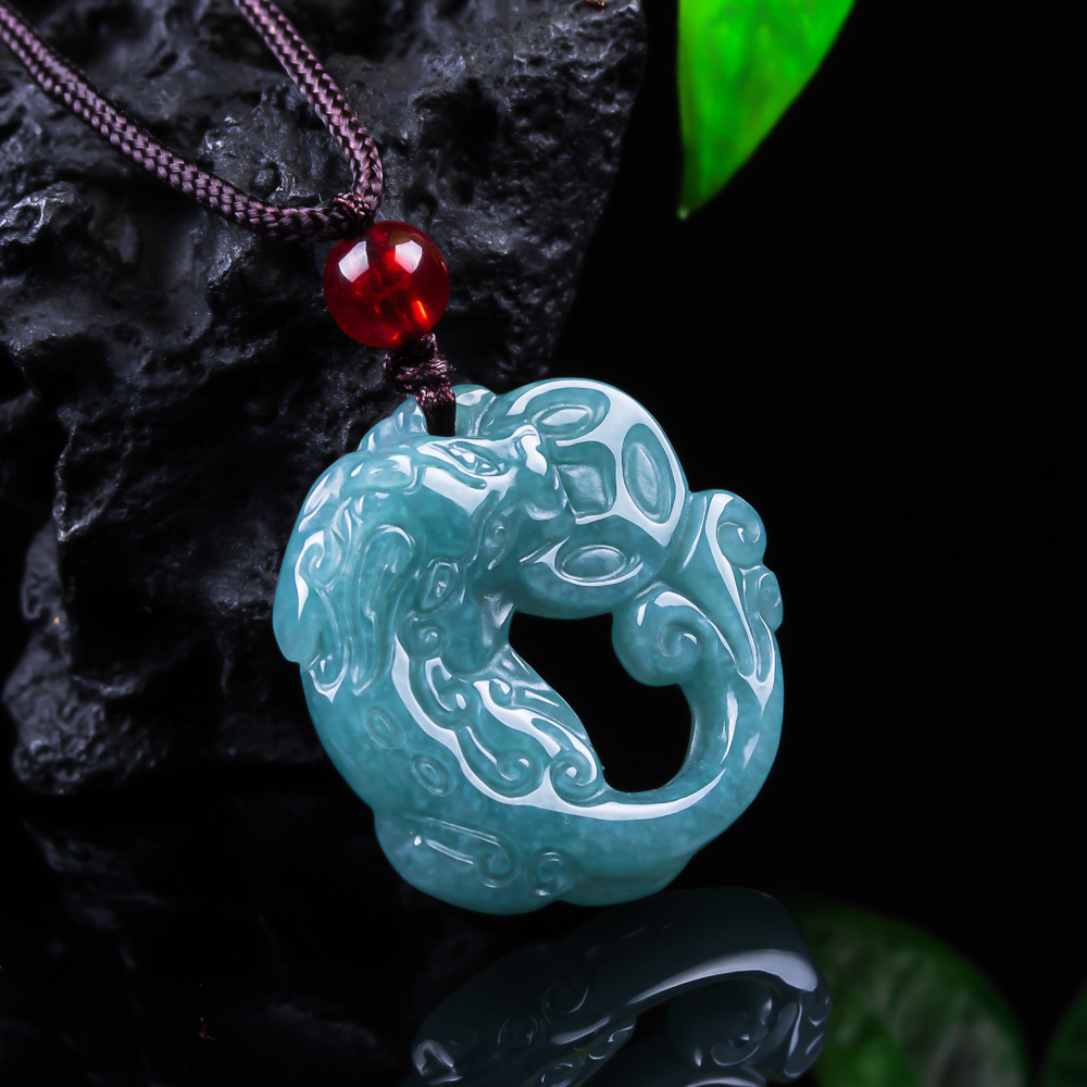 Burmese Jadeite Pixiu Pendant  - Women Accessories To Gift ulasan dan harga