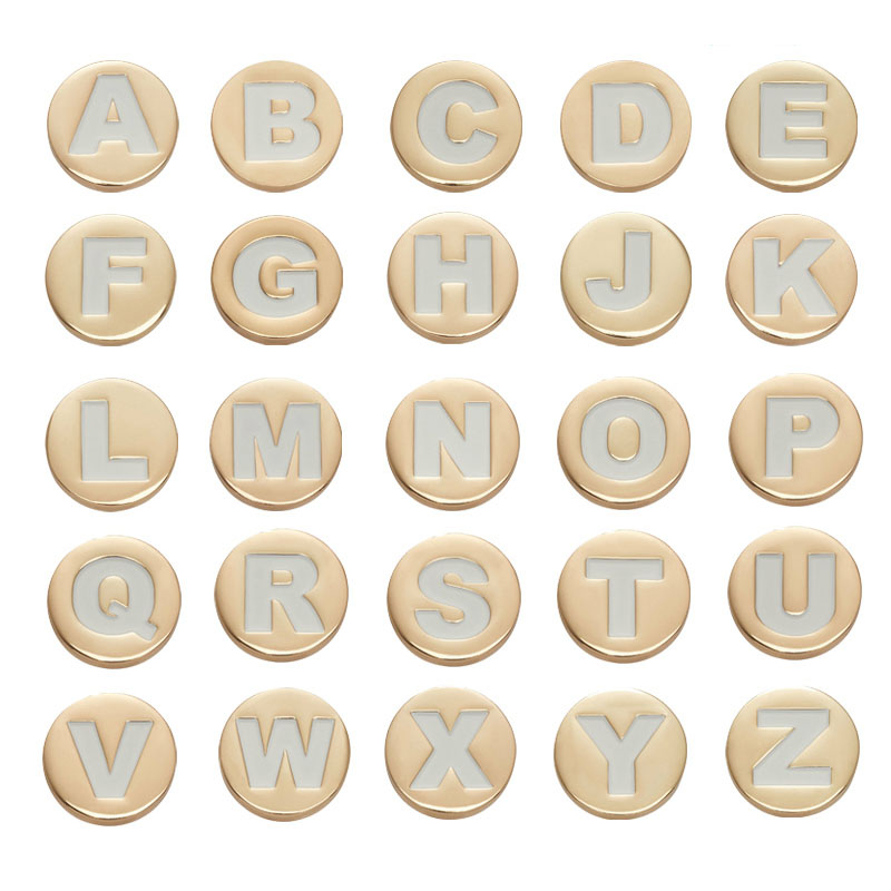Bling Gold  Letter Shoe Charms - Women'S Accessories For Crocs ulasan dan harga