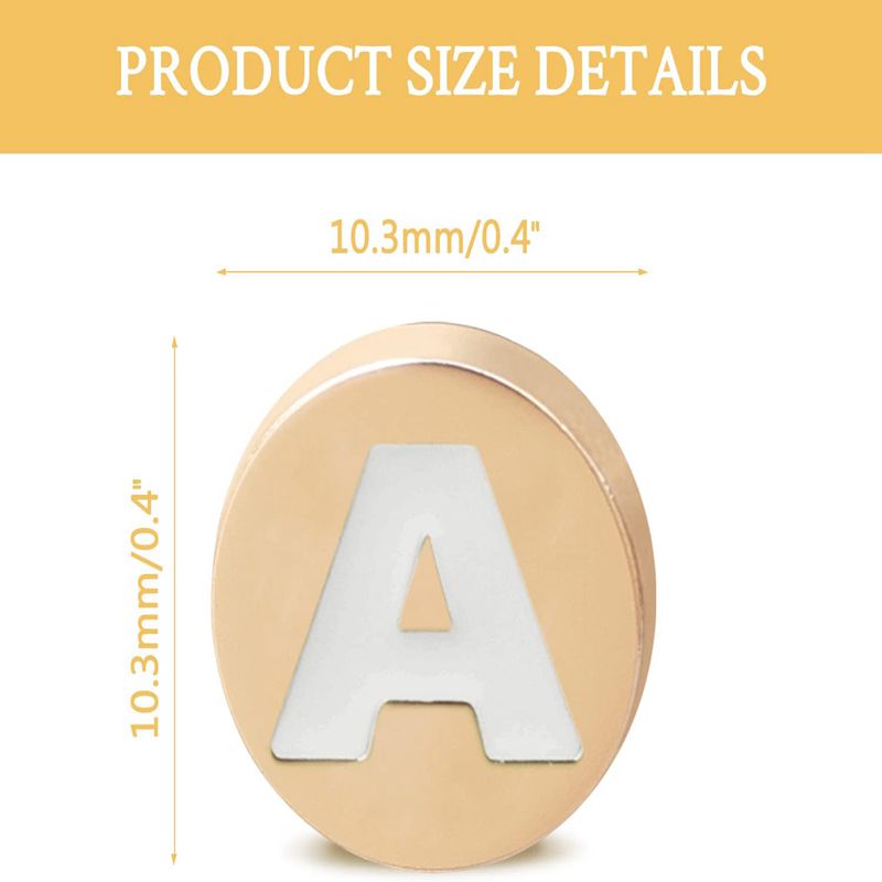 Bling Gold  Letter Shoe Charms - Women'S Accessories For Crocs ulasan dan harga