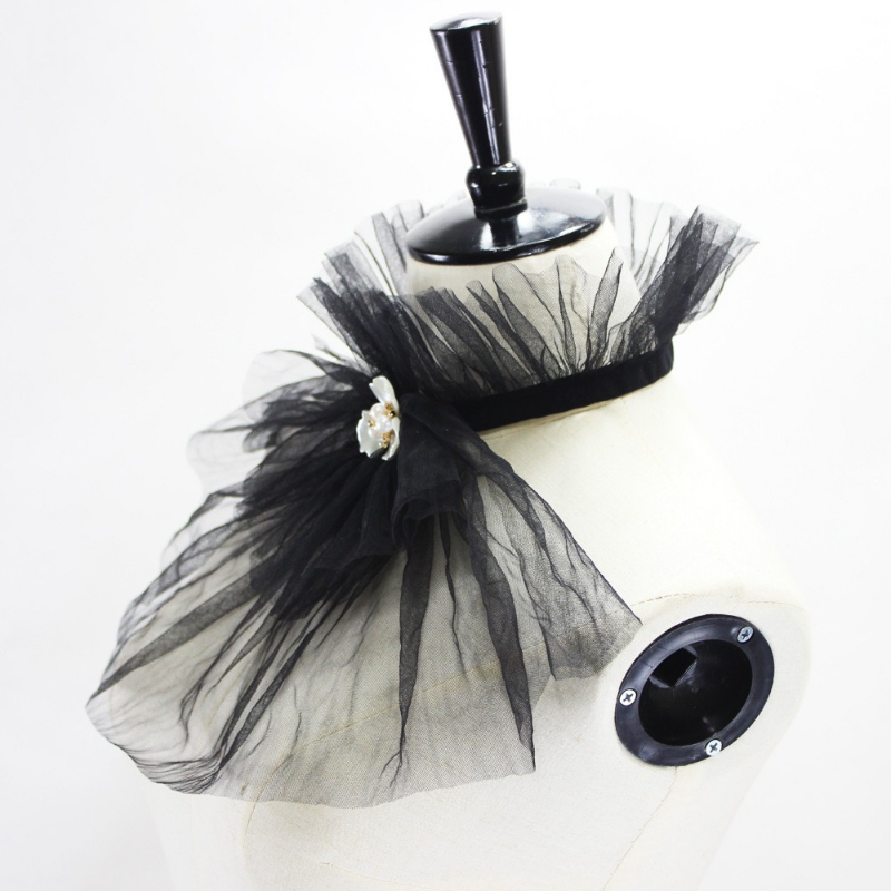 Vintage Court Style Stand Coll - Accessories Woman ulasan dan harga