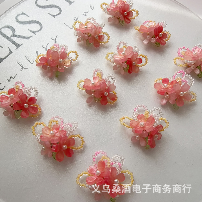 Upgraded 3D Beaded Begonia Flo - Women'S Accessories For Crocs ulasan dan harga