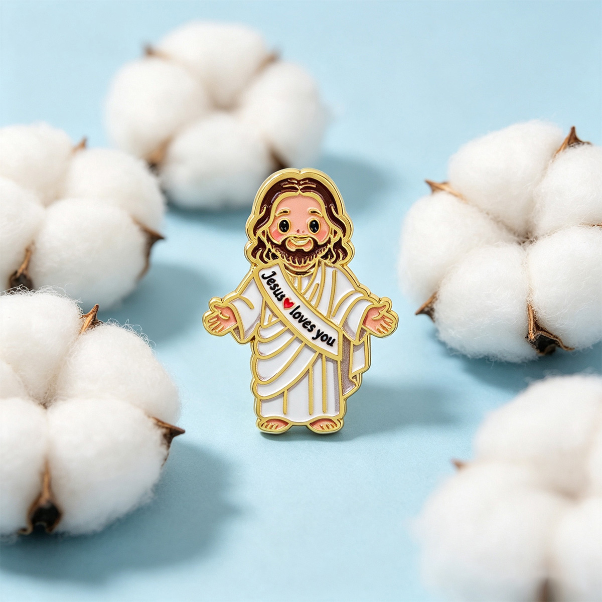 Jesus Loves You Quote Enamel P - Women Accessories Quotes ulasan dan harga