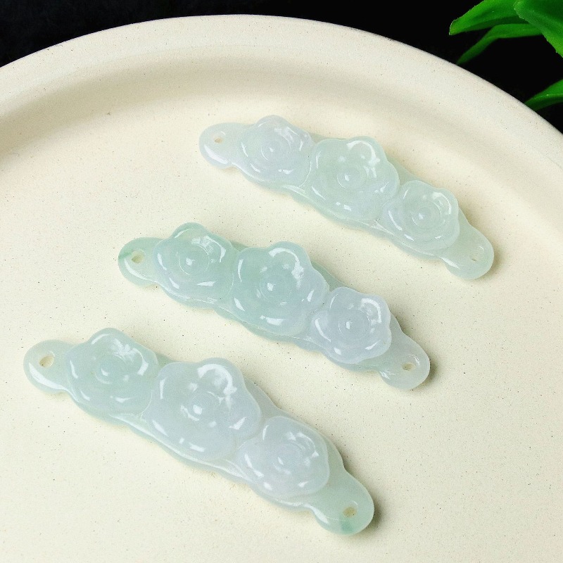 1pc Natural Jadeite Emerald Fl - Women Accessories To Gift ulasan dan harga