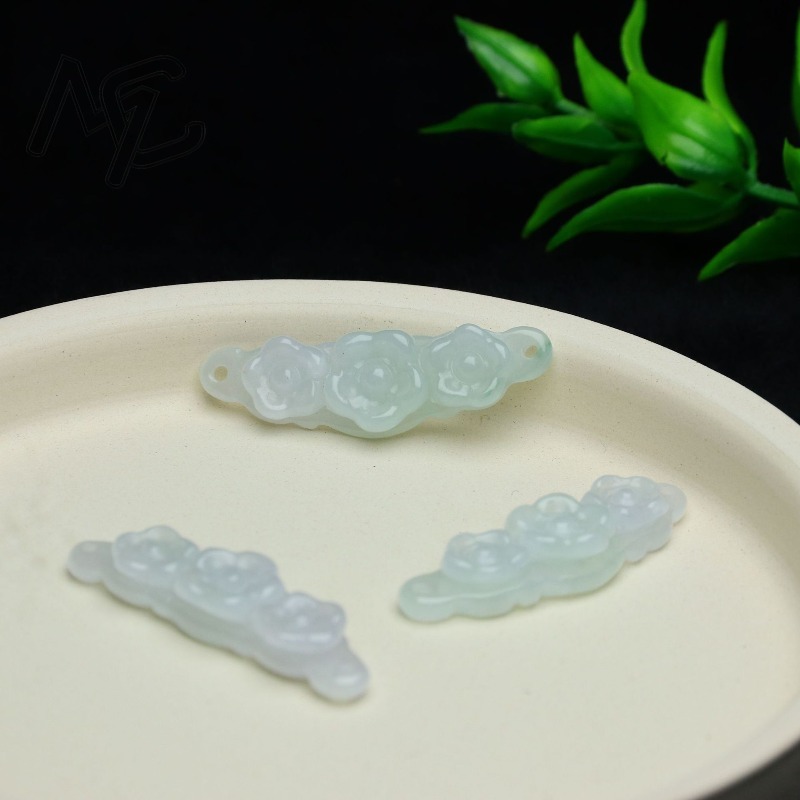 1pc Natural Jadeite Emerald Fl - Women Accessories To Gift ulasan dan harga