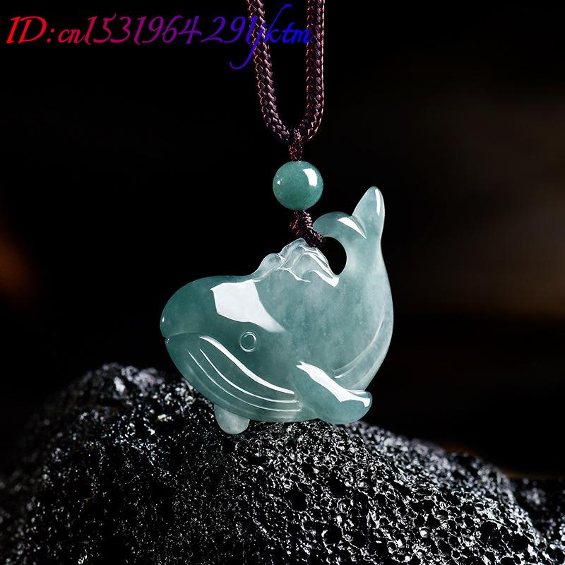 Natural Burmese Jadeite Whale  - Women Accessories To Gift ulasan dan harga