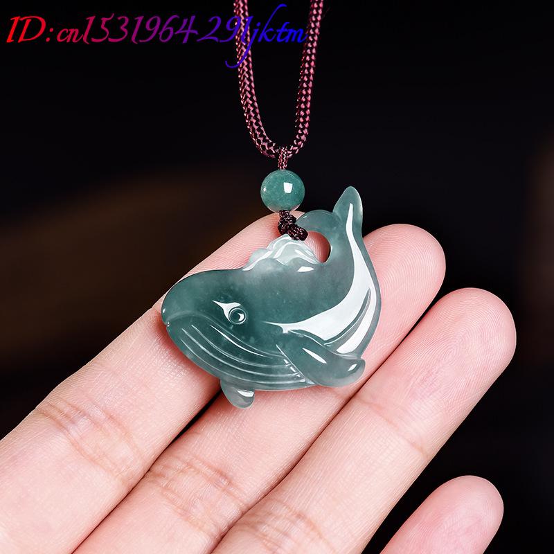 Natural Burmese Jadeite Whale  - Women Accessories To Gift ulasan dan harga