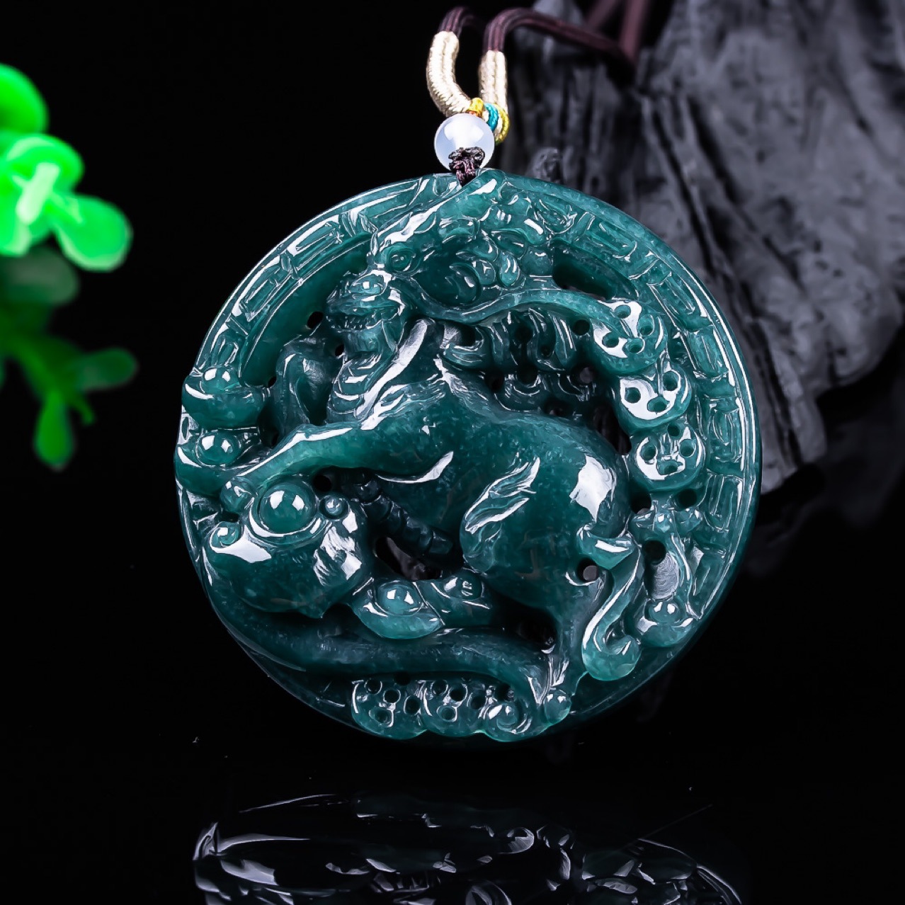 Burmese Jadeite Dragon Pendant - Women Accessories To Gift ulasan dan harga