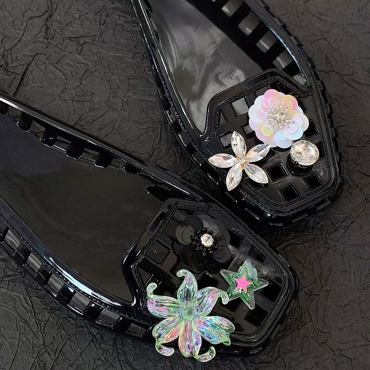 Jelly Crystal Shoes for Women, - Women'S Accessories For Shoes ulasan dan harga