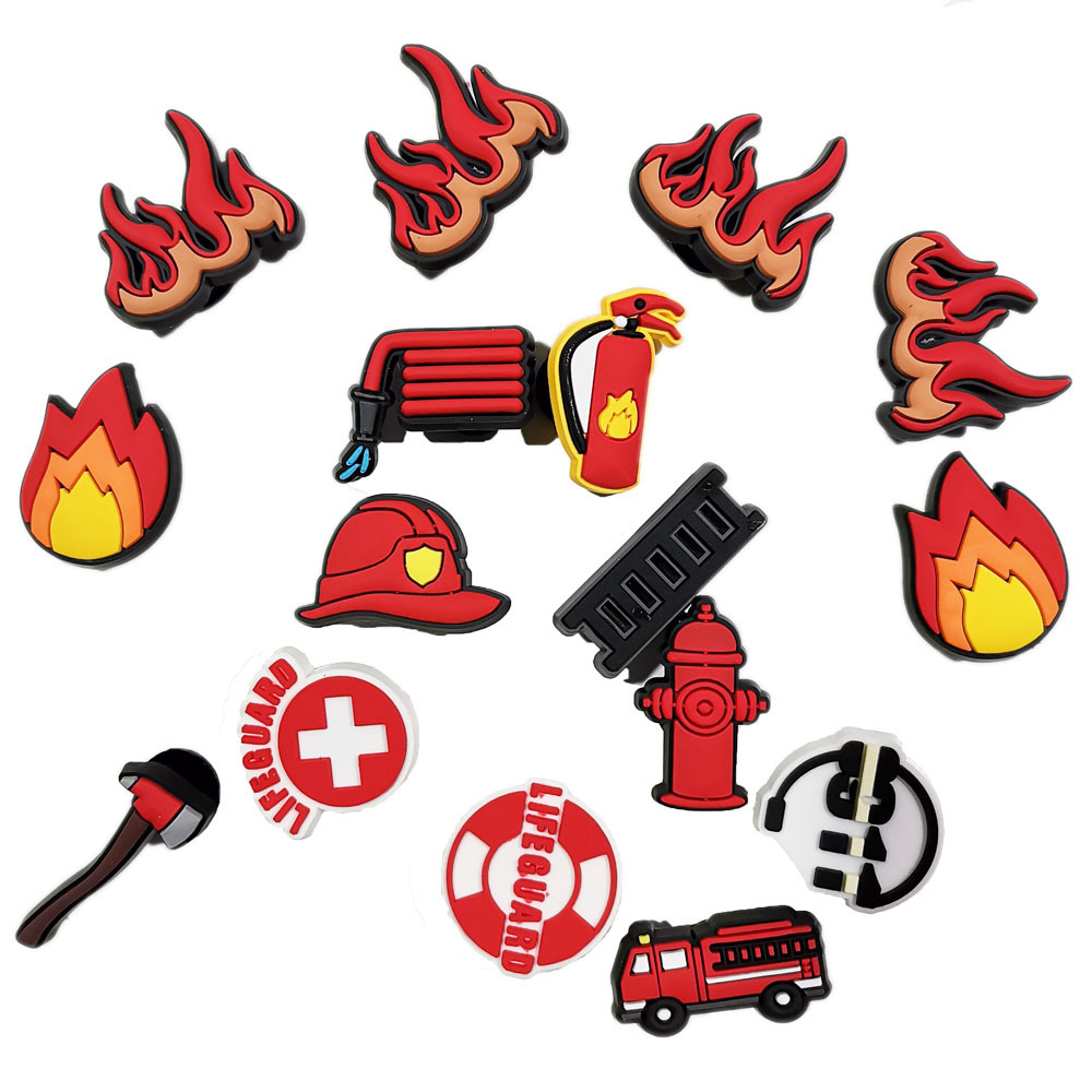 Fireman Shoe Charms for Crocs  - Women'S Accessories For Crocs ulasan dan harga