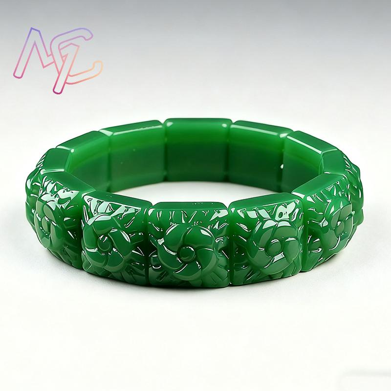 Real Jade Flower Bracelet Bang - Women Accessories To Gift ulasan dan harga