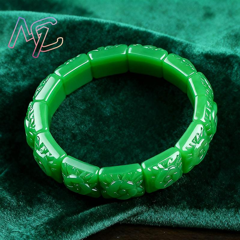 Real Jade Flower Bracelet Bang - Women Accessories To Gift ulasan dan harga