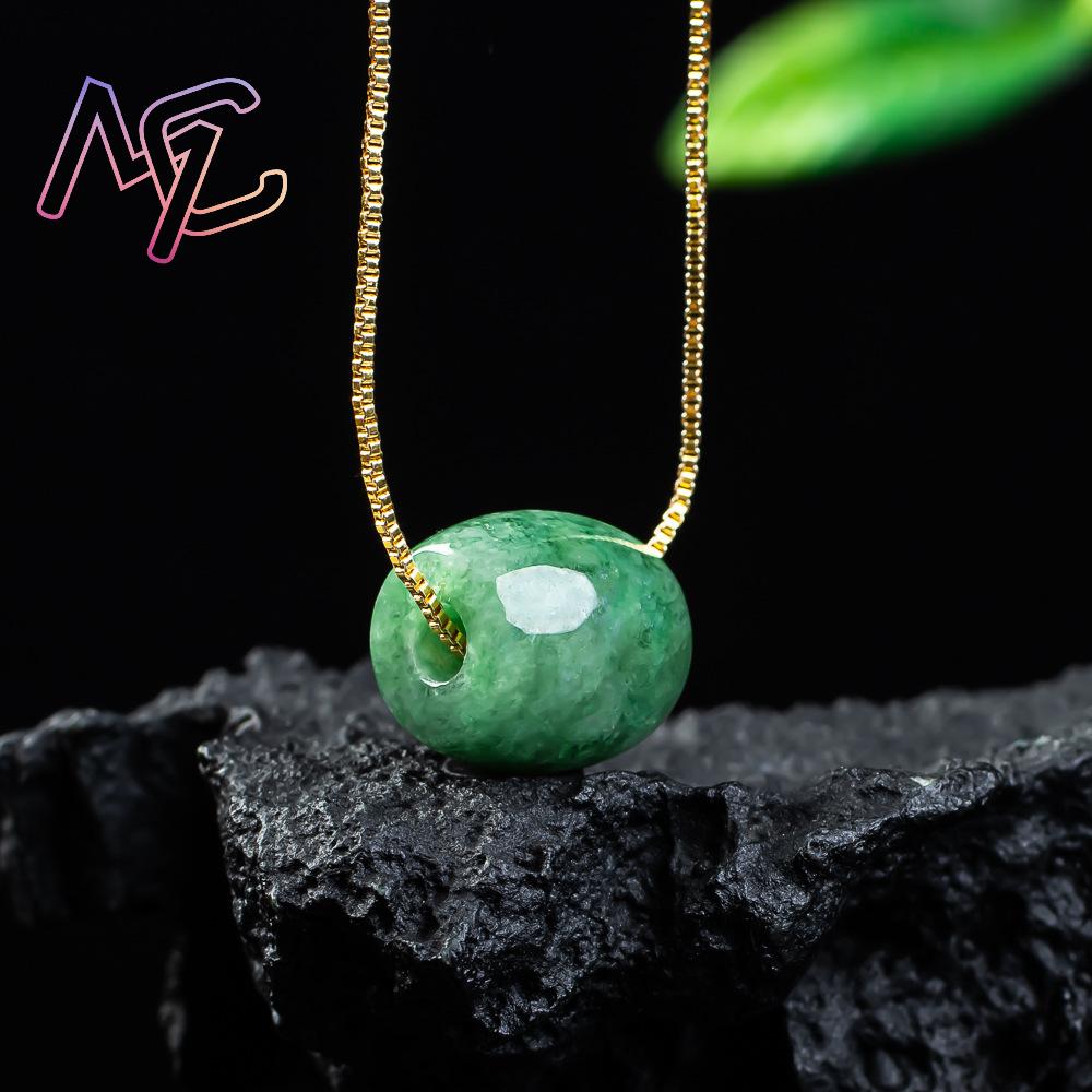 Natural Real Jade Bead Pendant - Accessories Woman ulasan dan harga