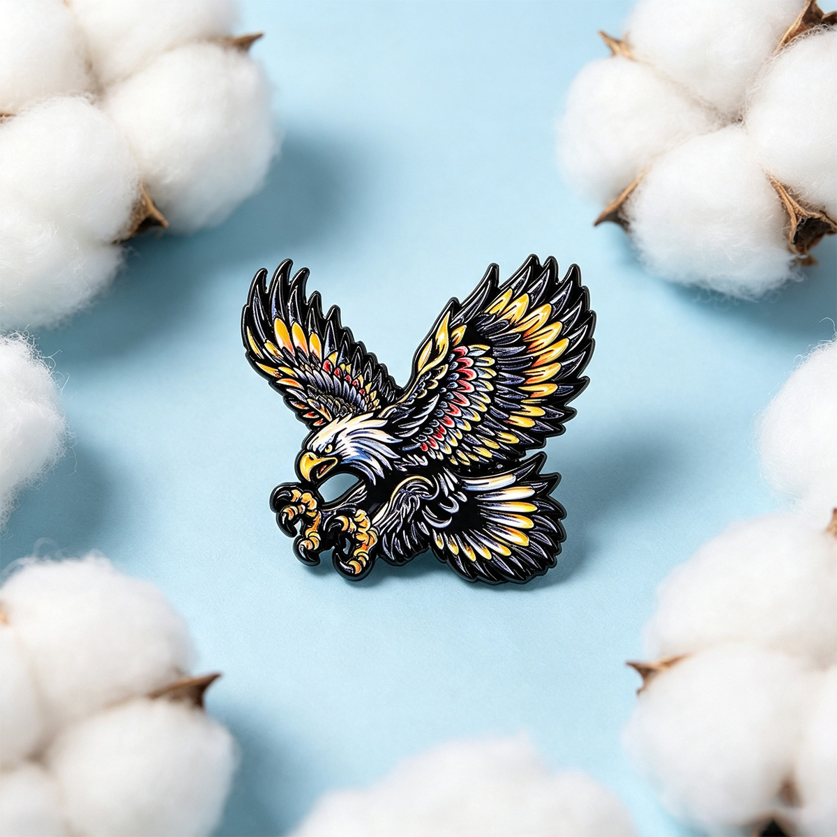 9pcs Flying Eagle Enamel Pin B - Women'S Eagles Accessories ulasan dan harga